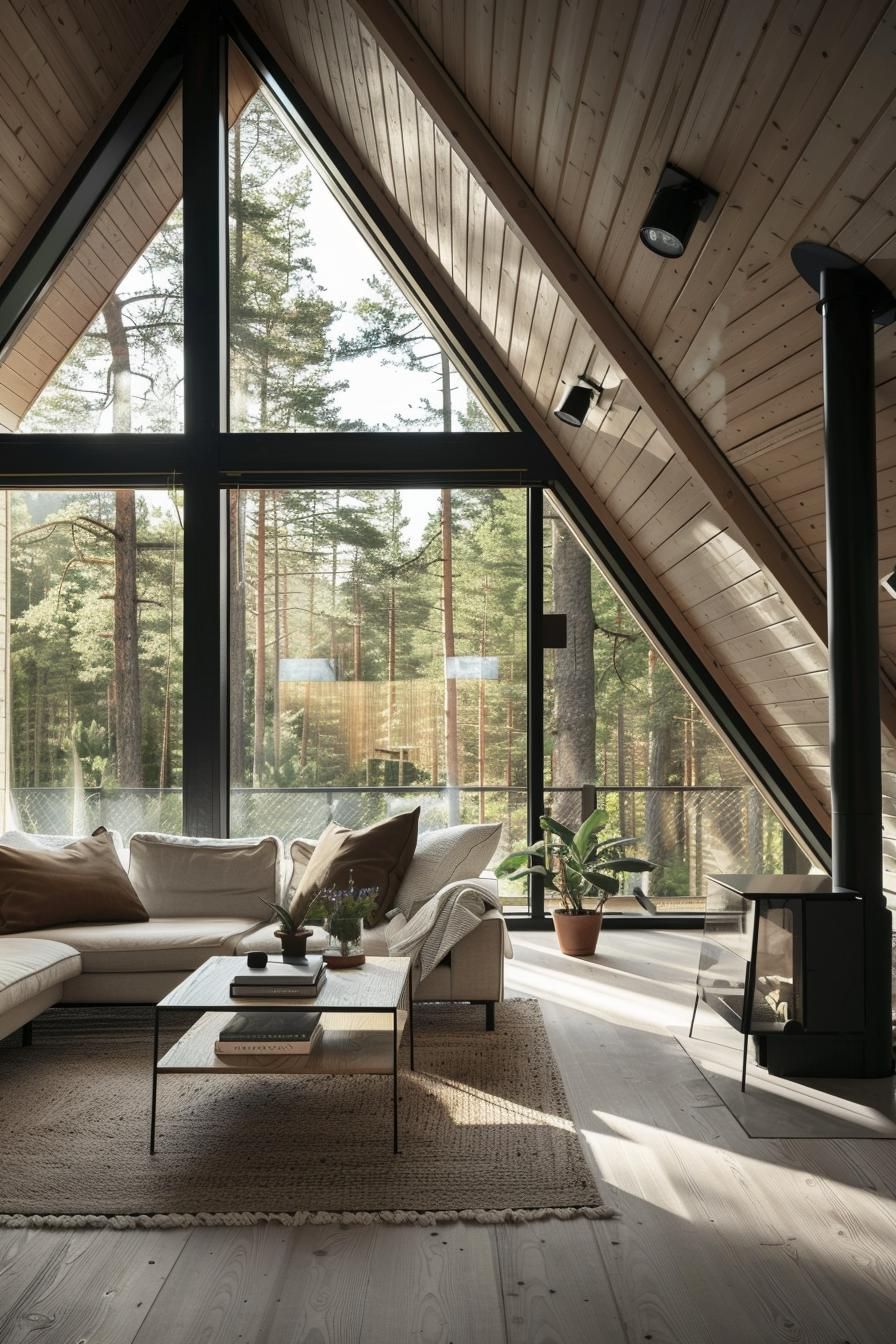 Scandinavian A-frame With Wood Interiors - photo 3