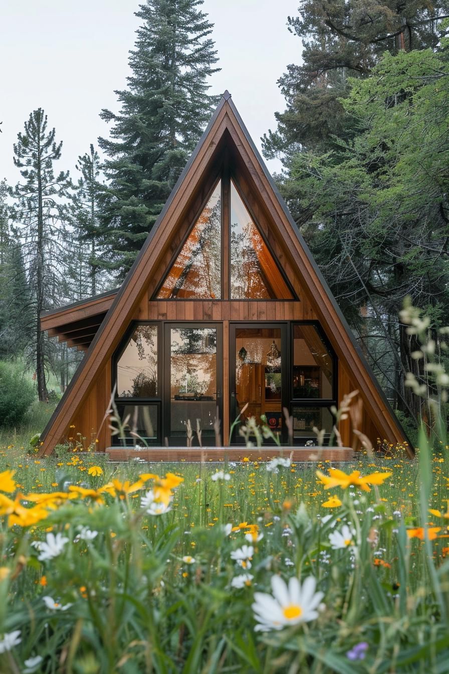 A-frame Built With a Home Office - photo 3