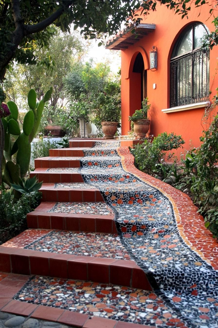 Mosaic Pathway Design Ideas - photo 3