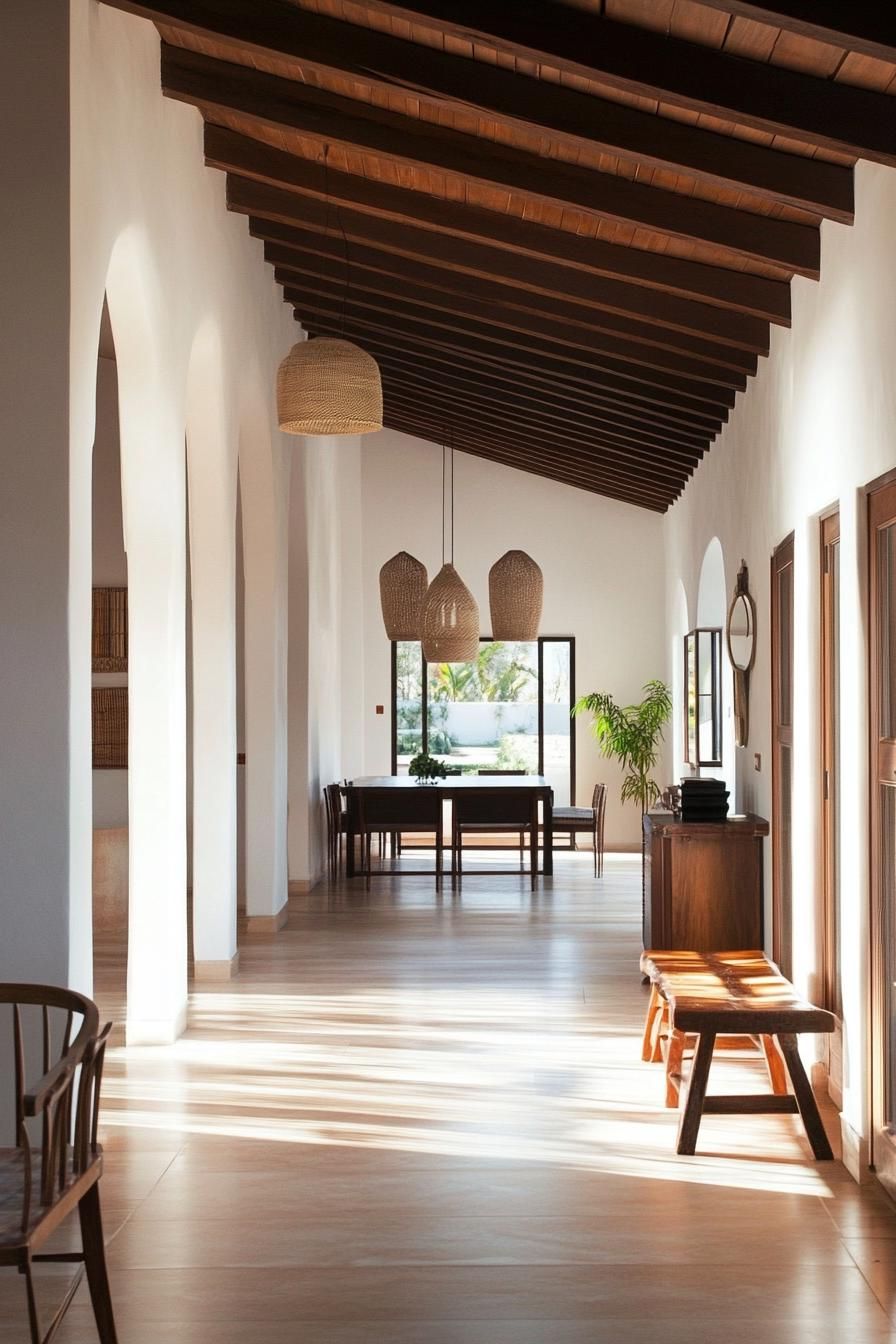 Exposed Wooden Ceiling Beams Indoors - photo 3