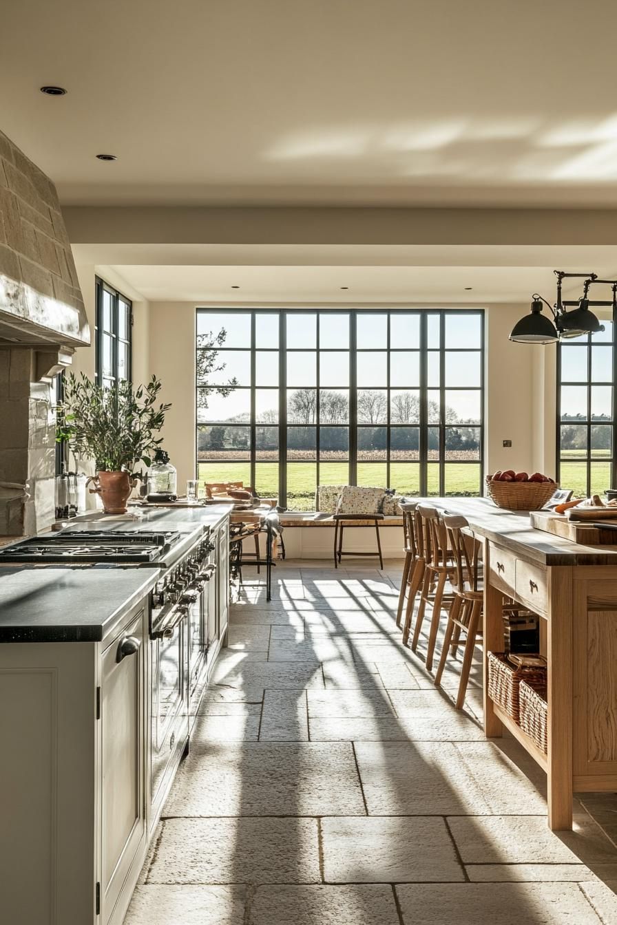 Open Kitchen With Exposed Beams - photo 4