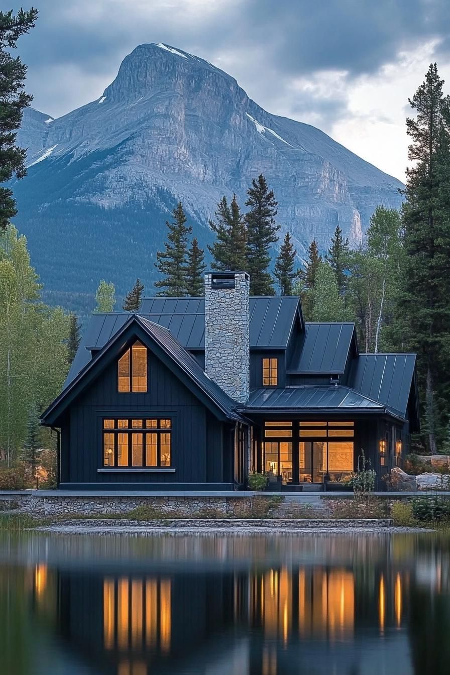 A Calm and Serene Mountain House Palette