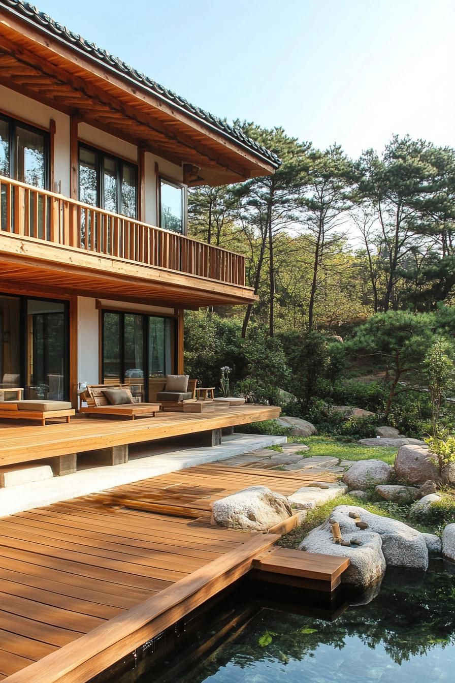 Stylish Elevated Wooden Decks