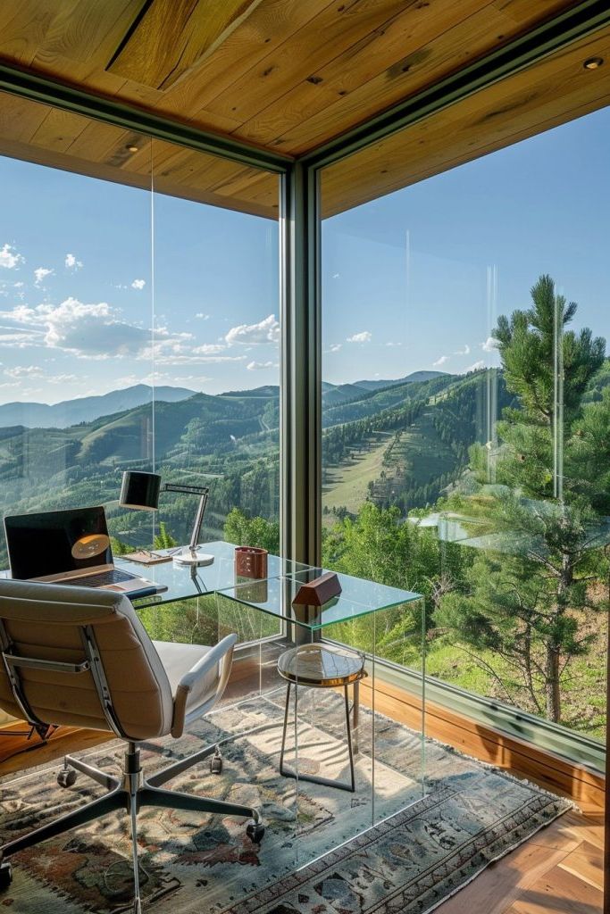 Glass-walled Corner Workspace - photo 2