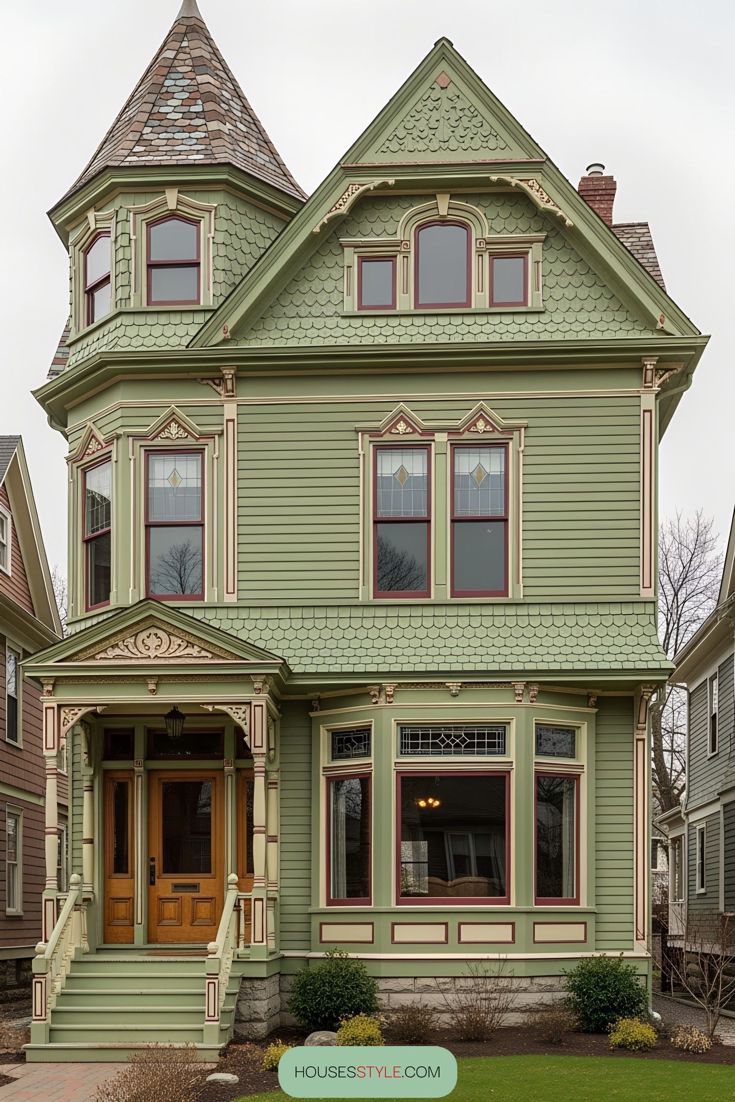 Victorian Charm in Shades of Lime