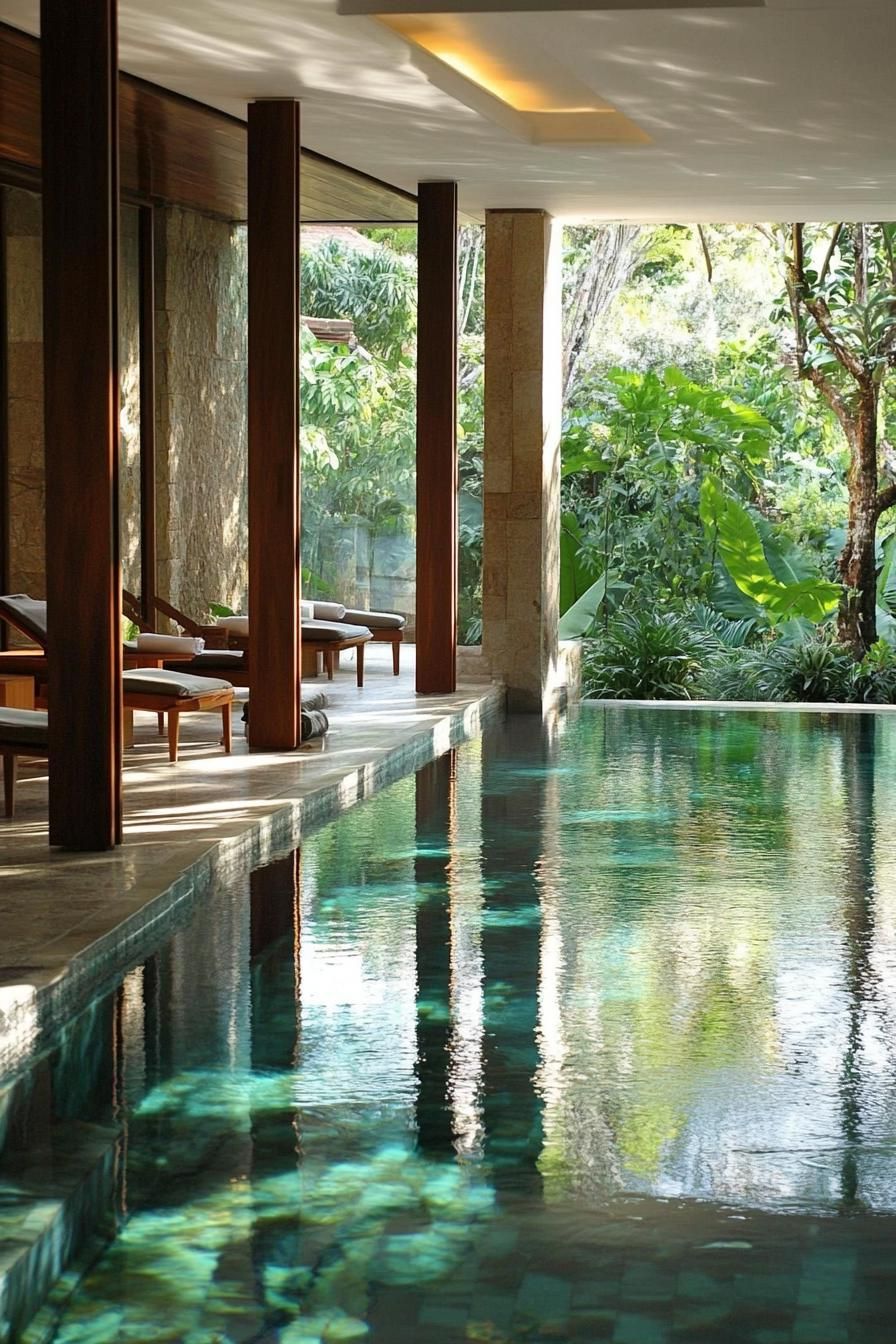 Indoor-Outdoor Pool With Sliding Glass Doors - photo 2