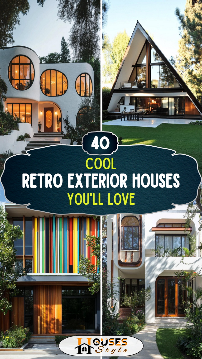 40 Cool Retro Exterior Houses You’ll Love