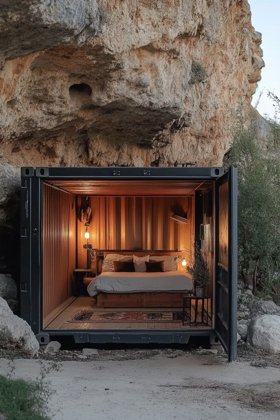 Underground Bunker-Style Container Cabin - photo 3
