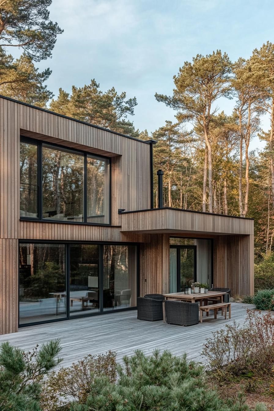 Nordic Retreat Surrounded by Trees