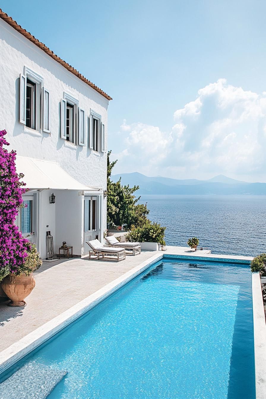 Greek Seafront Villa With Infinity Pool