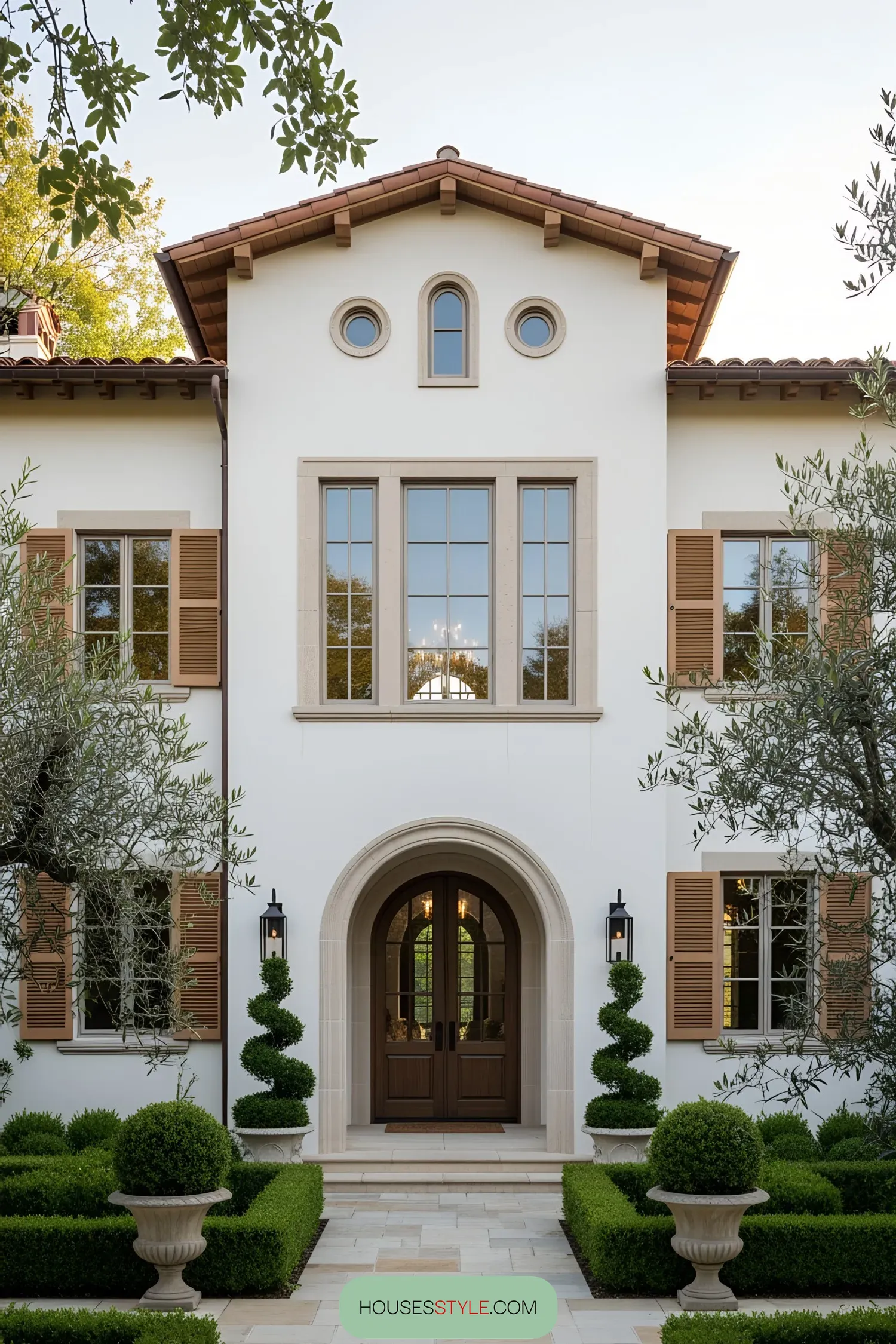 Villa Charm With Playful Window Details