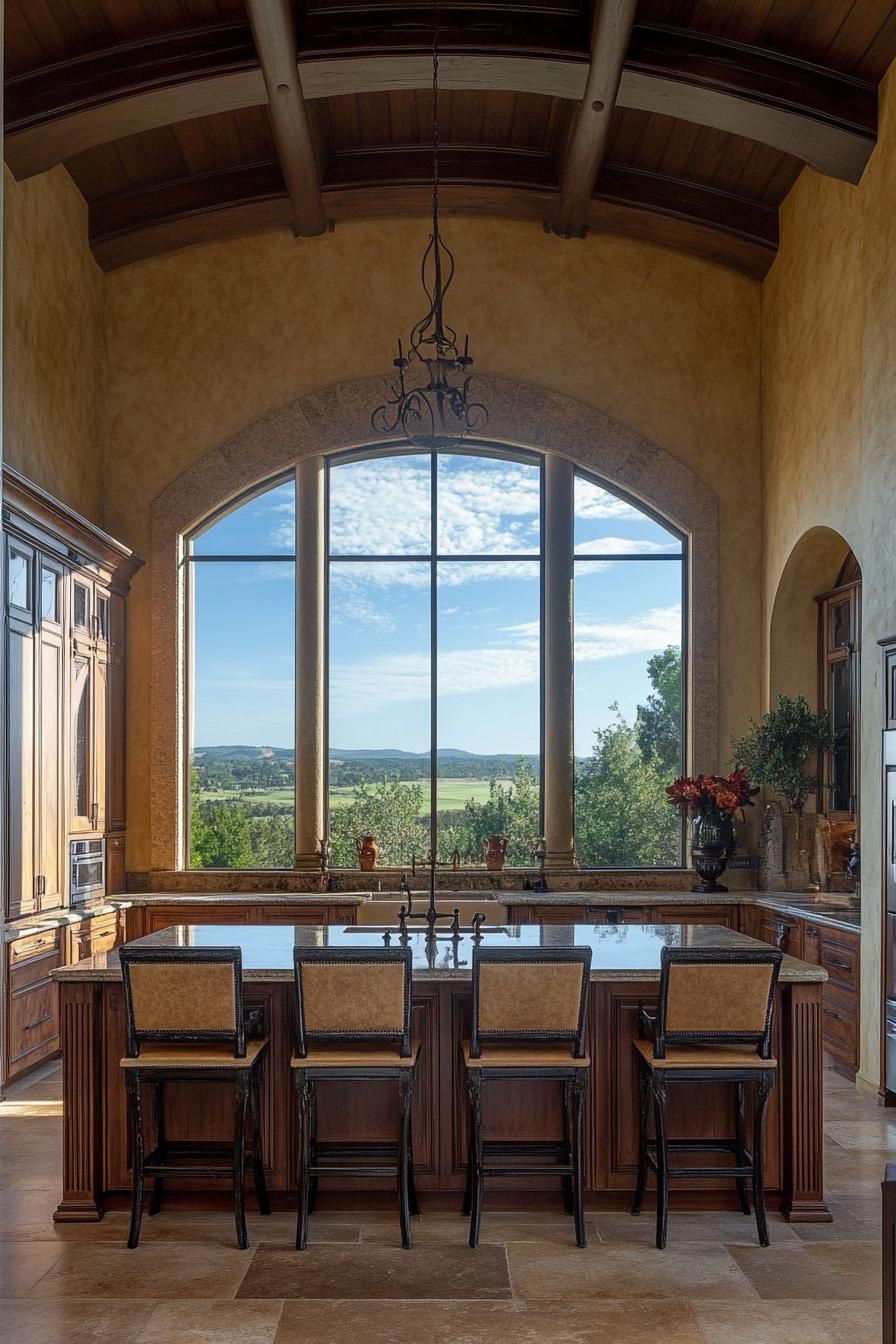 A Window Framing the Tuscan Countryside