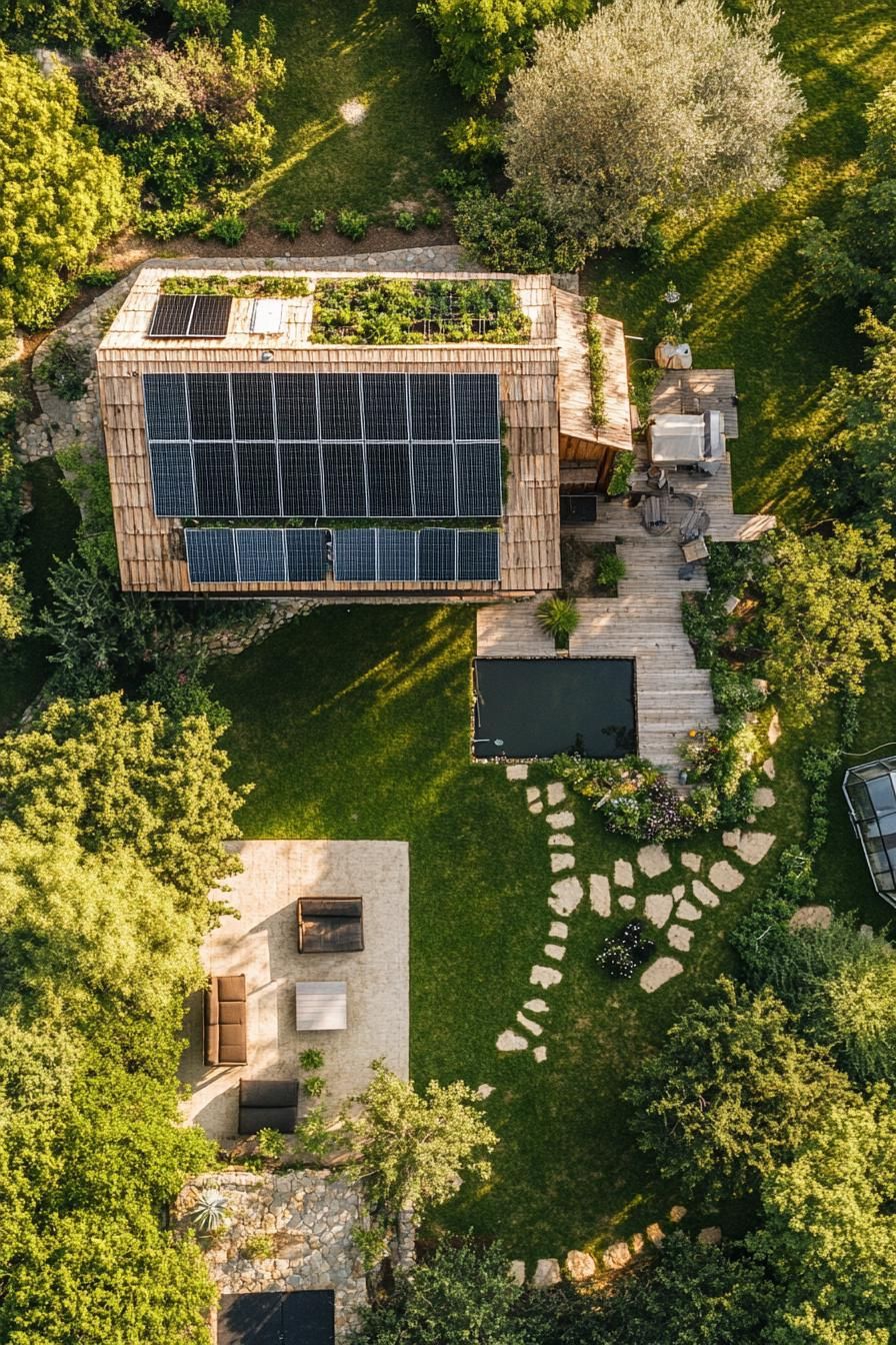 Solar-Roofed Eco-Friendly Retreat