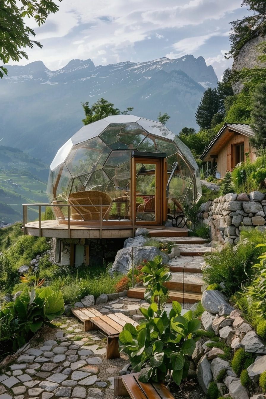Solar-Powered Dome Glass Cabin - photo 2
