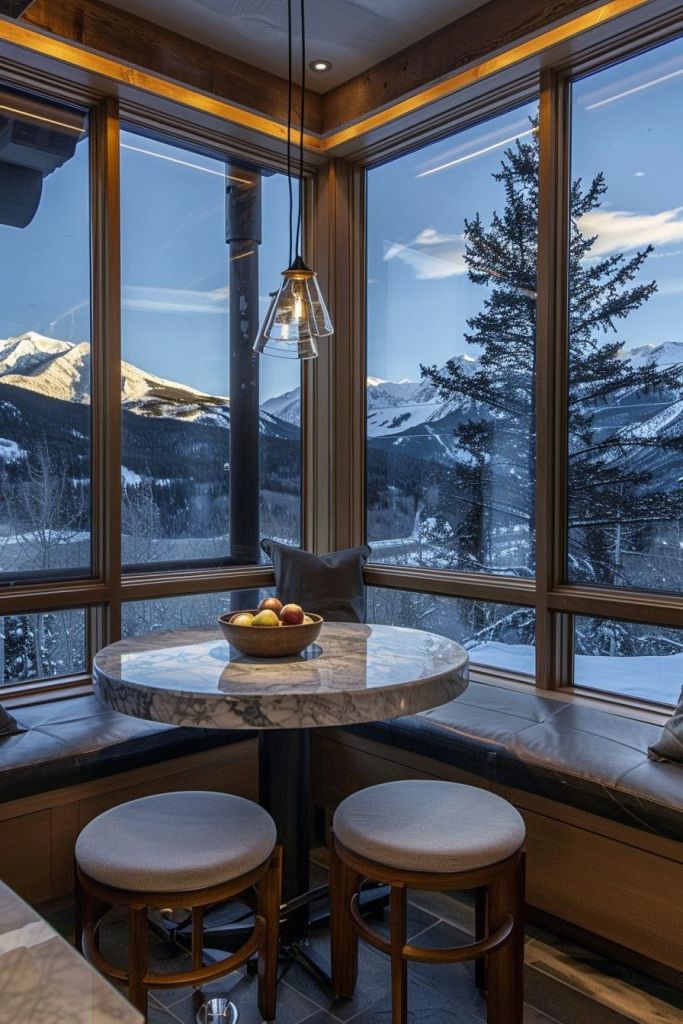 Cozy Kitchen Nook With Corner Windows - photo 4