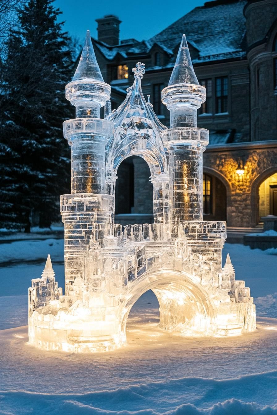 Ice-Sculpture Crystal Mansion Style - photo 3