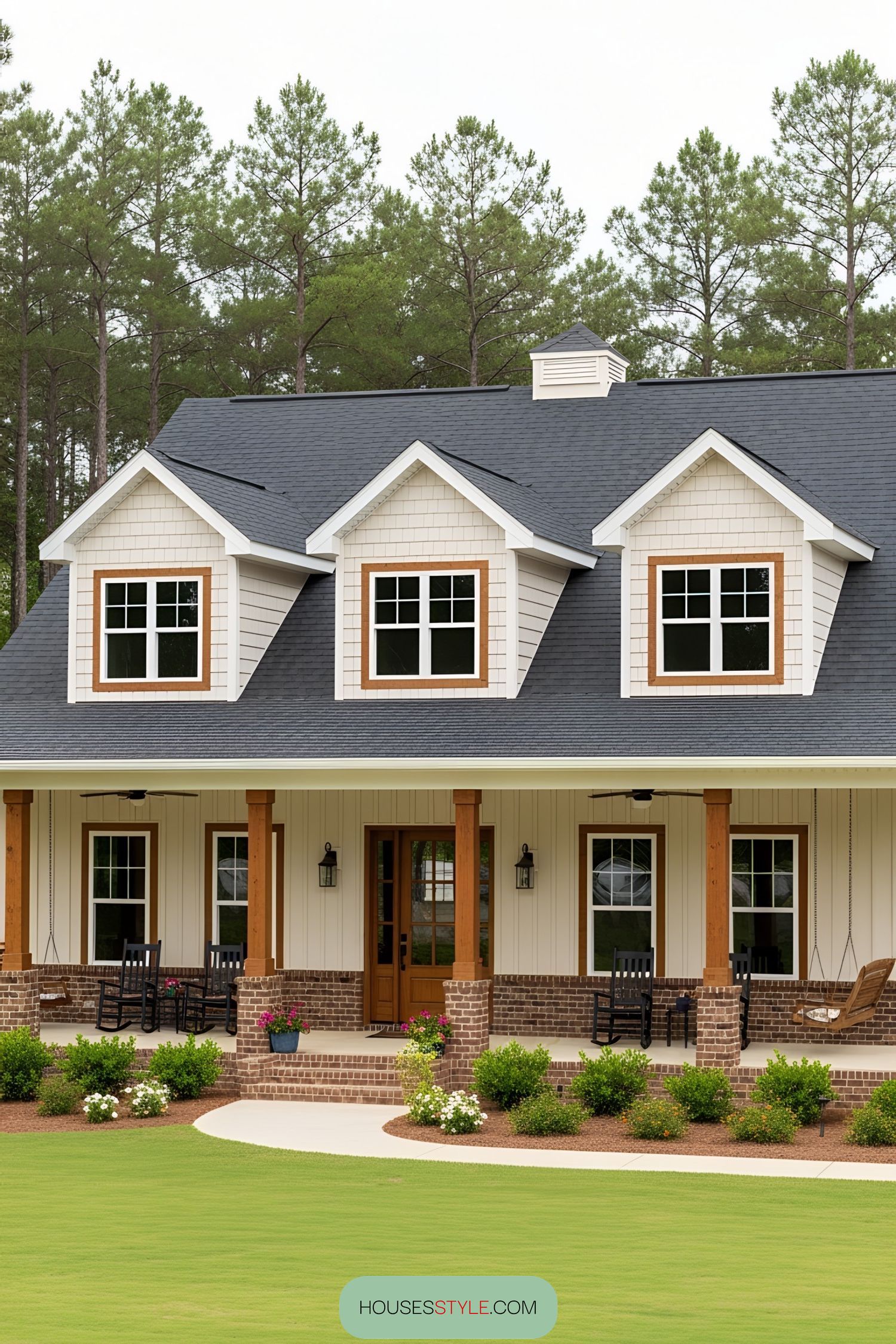 A Cozy Country Retreat with a Wraparound Porch