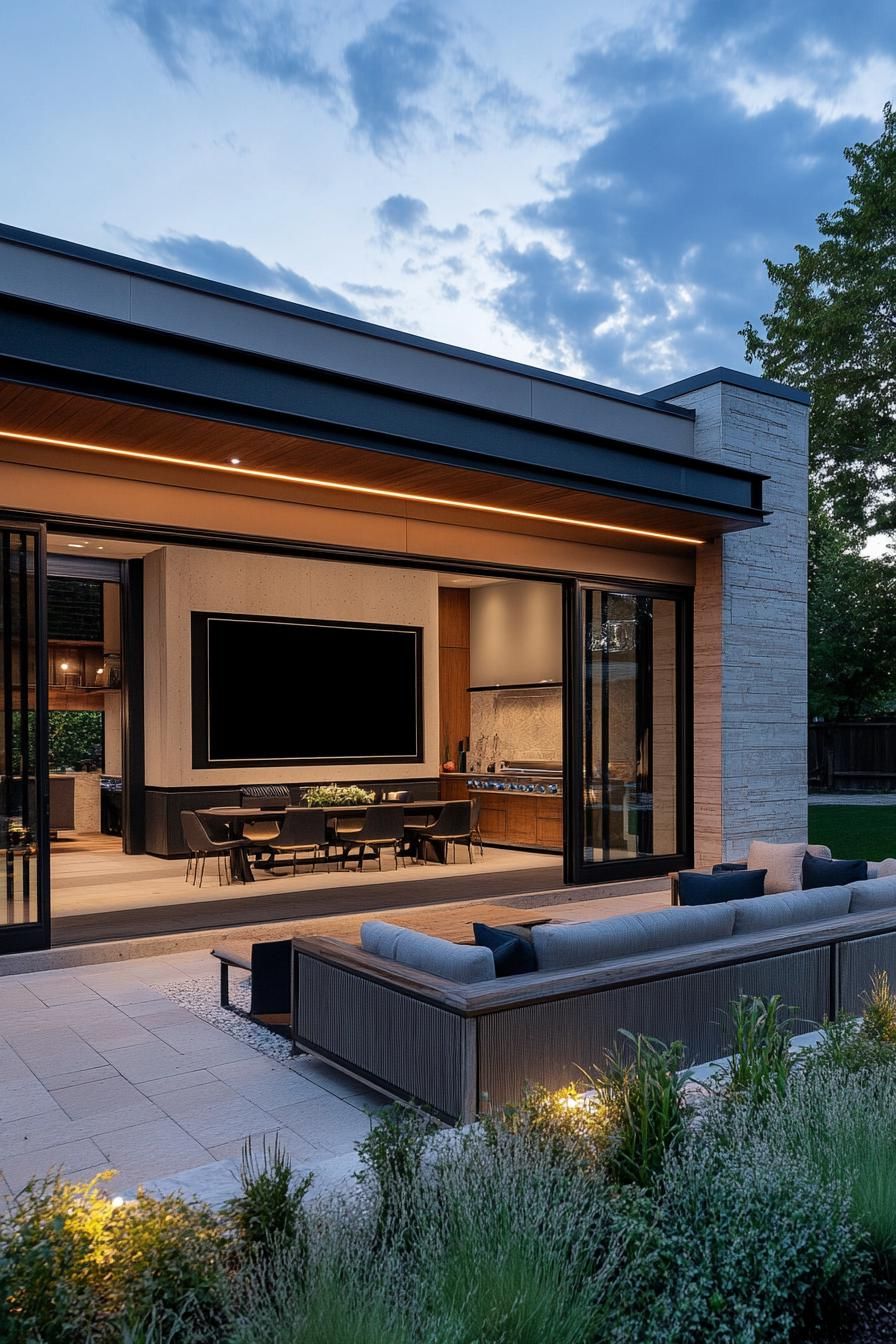 Outdoor Movie Theater Setup - photo 3