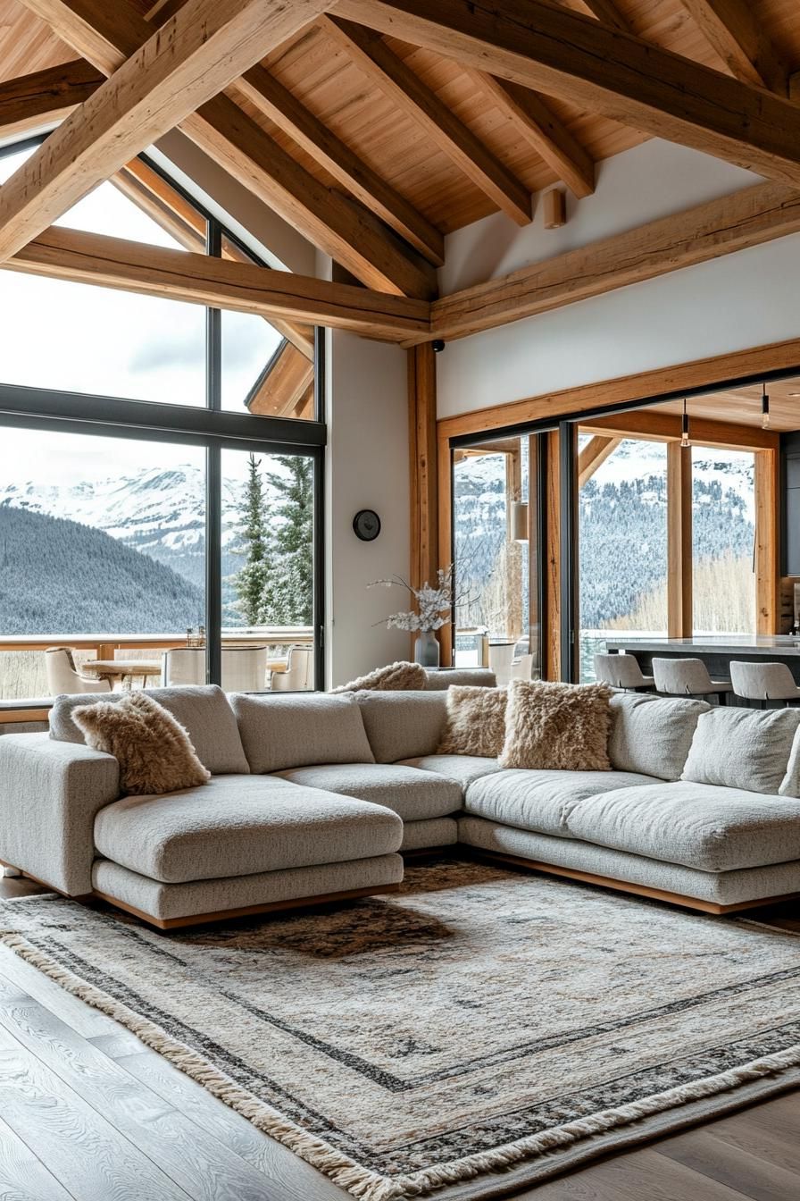 Cozy Comfort Inside a Modern Chalet