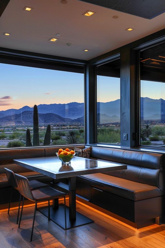 Built-in Banquette Seating by Big Windows - photo 4