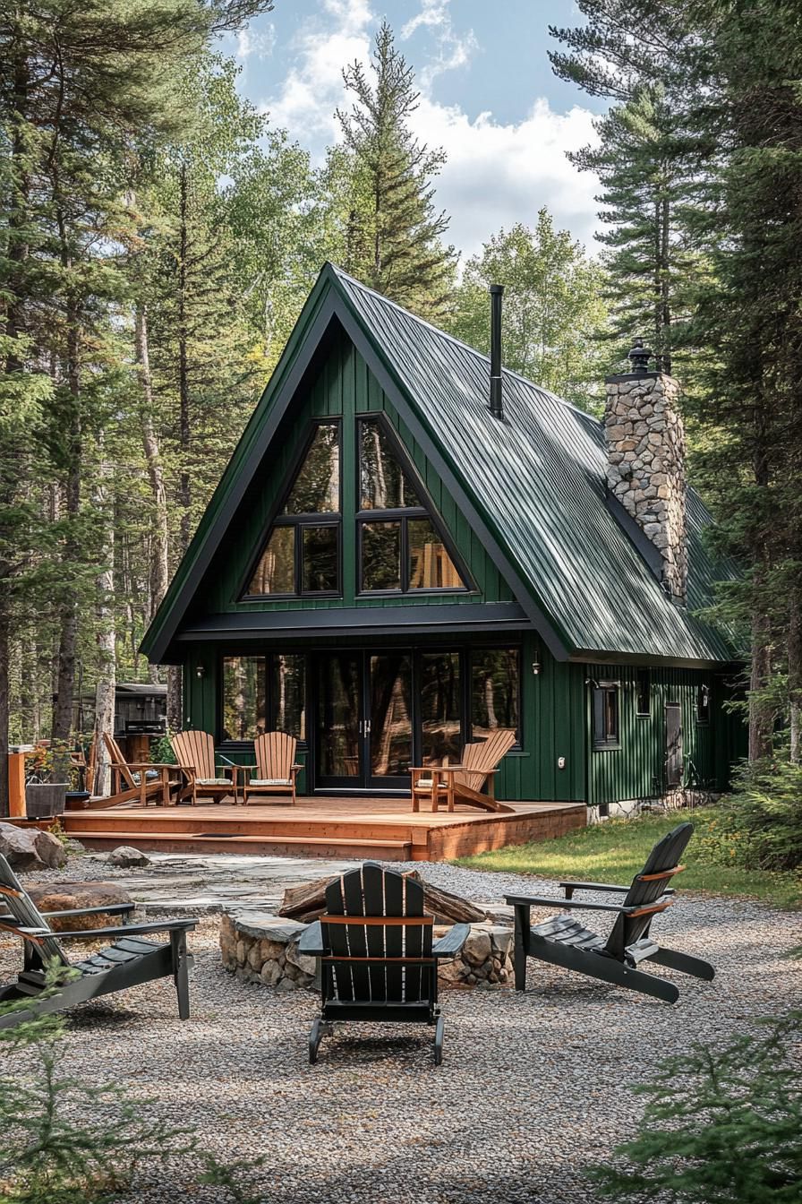 Large Cabin with Green Siding - photo 4