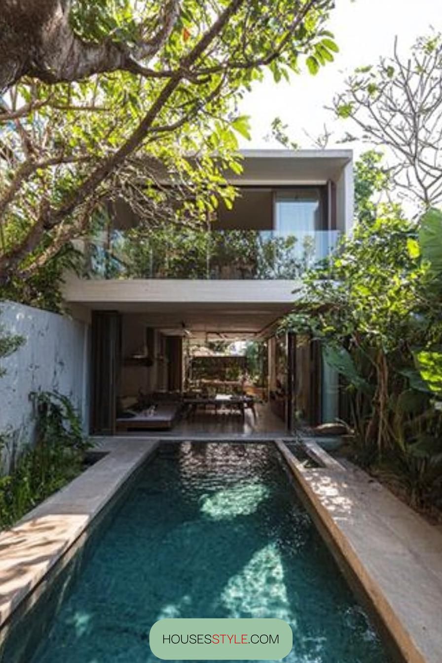 Compact Lap Pool Beside the House - photo 3