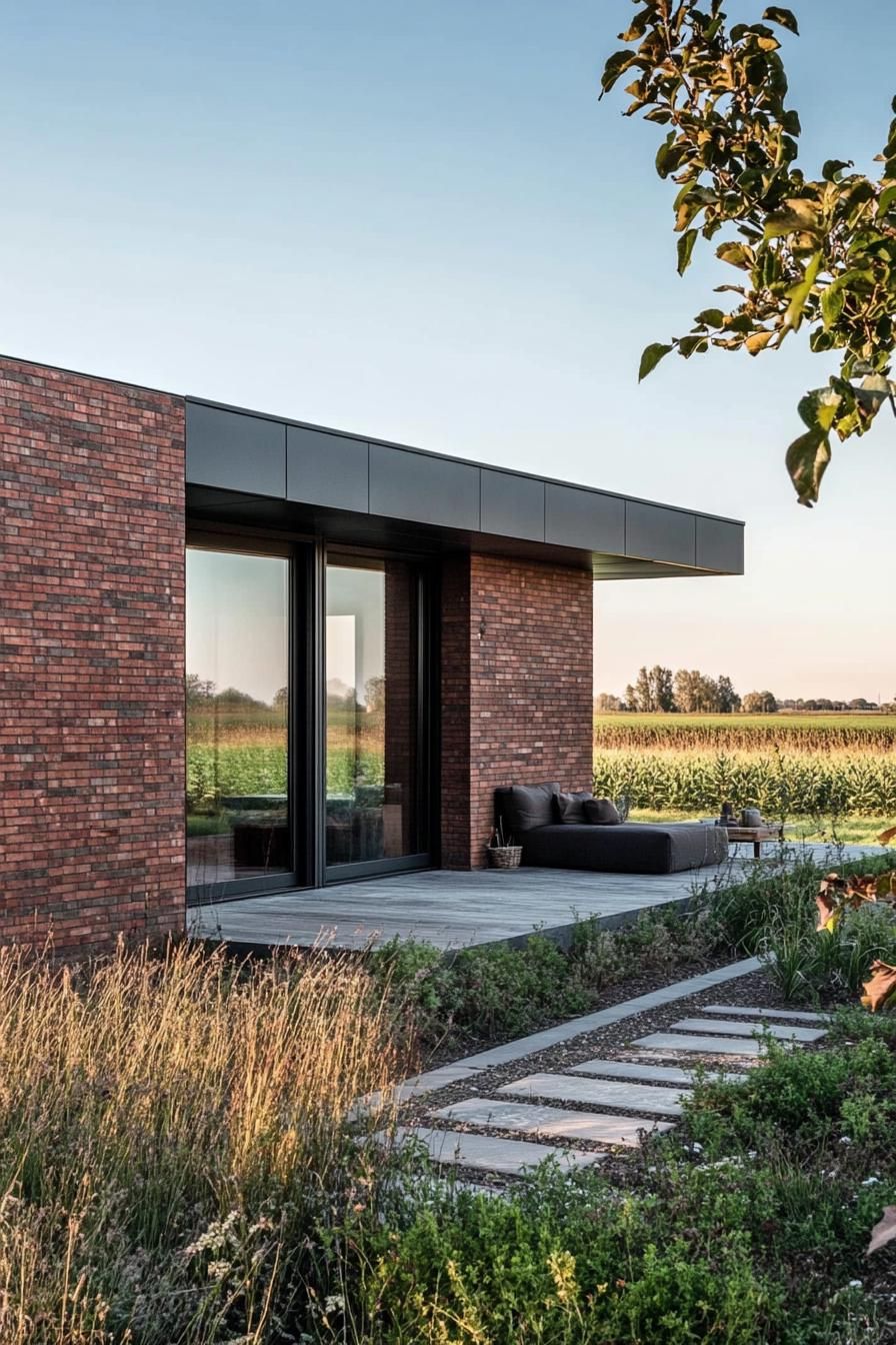 Brick Veneer With Blackened Steel Accents - photo 4