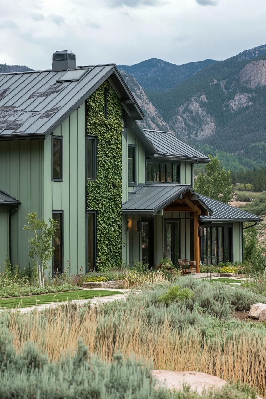 Pale Green Facades With Vertical Garden Walls - photo 2