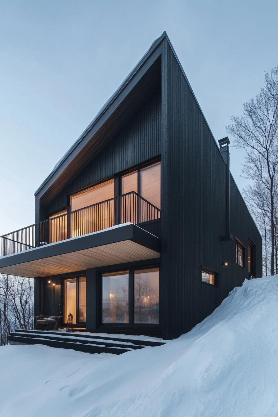 3) Two-story House in Blackened Cedar - photo 4