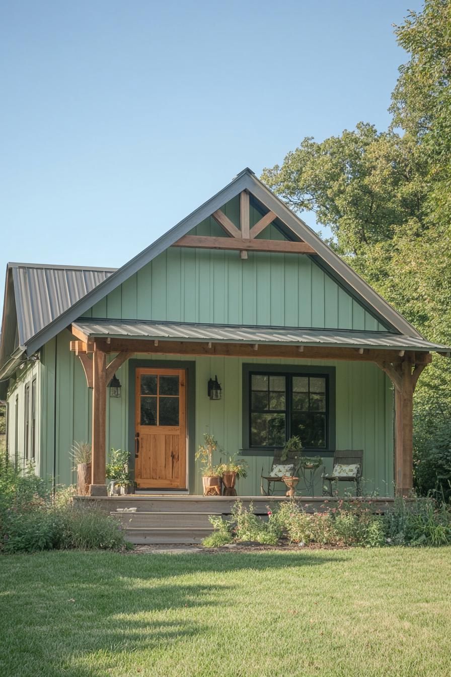 Green Cottage Set in Nature