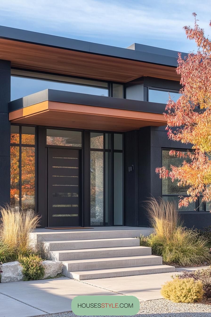Bold Curves in Sleek Black Stucco - photo 4