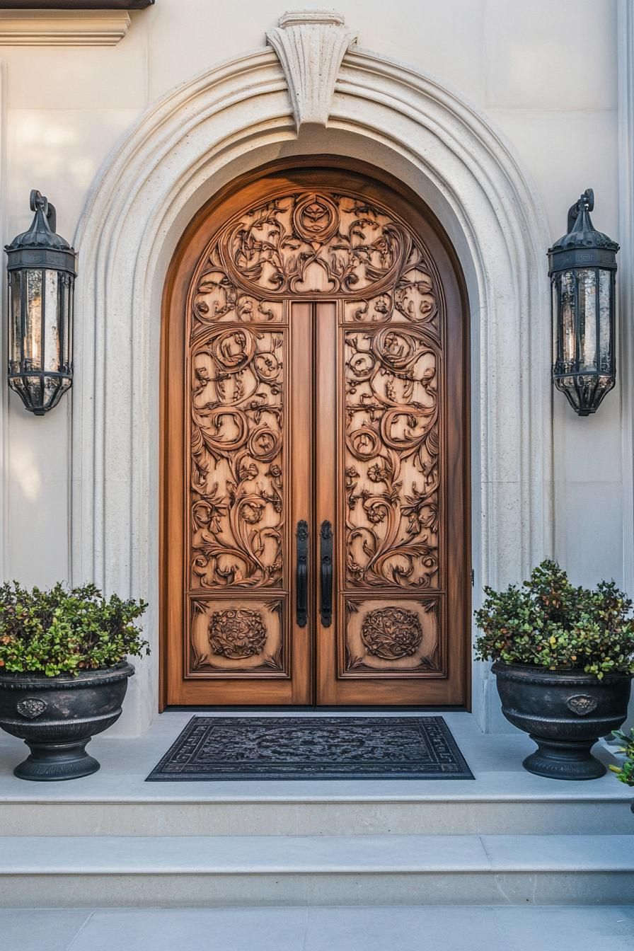 Hand-Carved Wooden Door Designs - photo 2