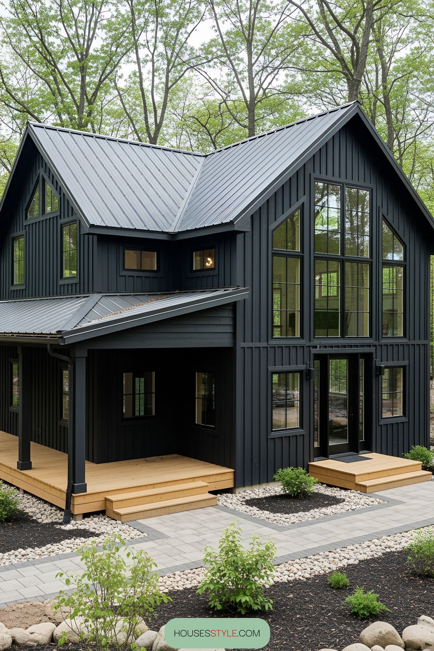 1) Cozy Dark Barn Hideaway