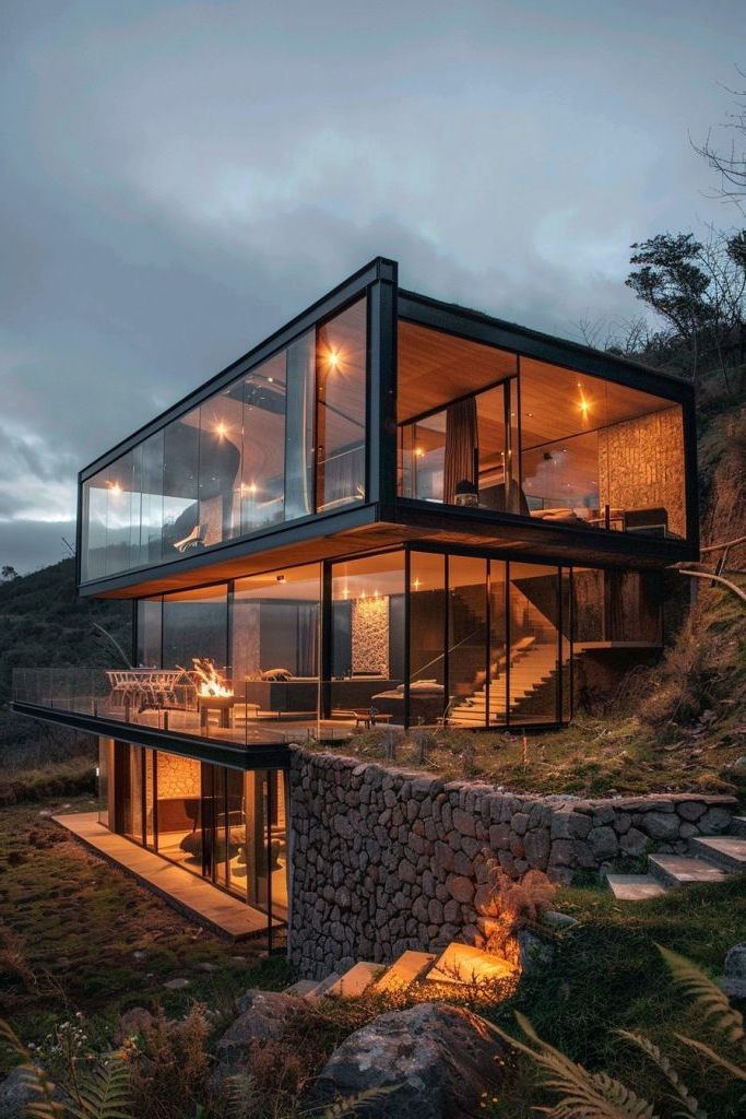Glass Walls for Open Views