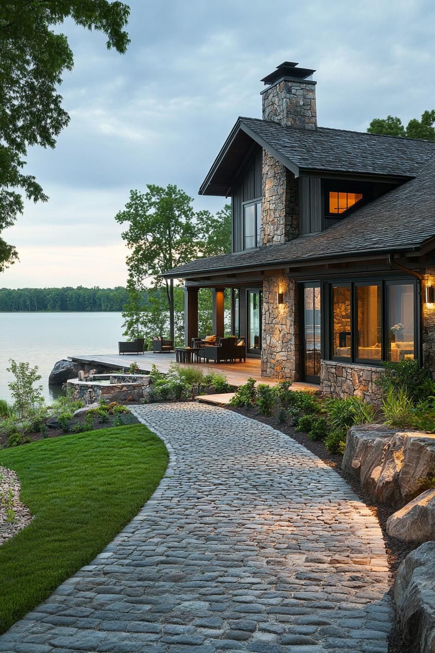 Cobblestone Paths And Patio Designs - photo 3