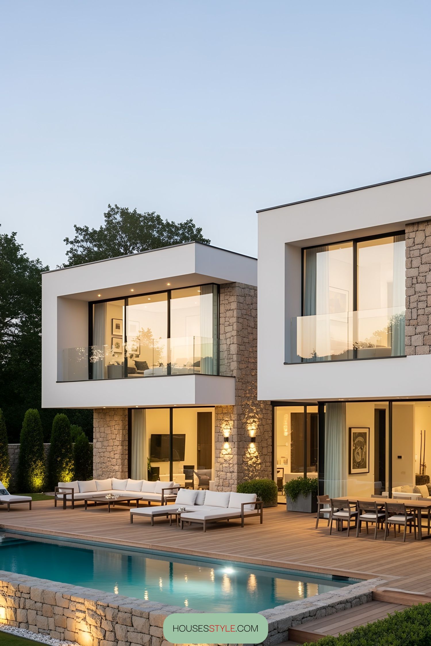 Modern Poolside Villa Design