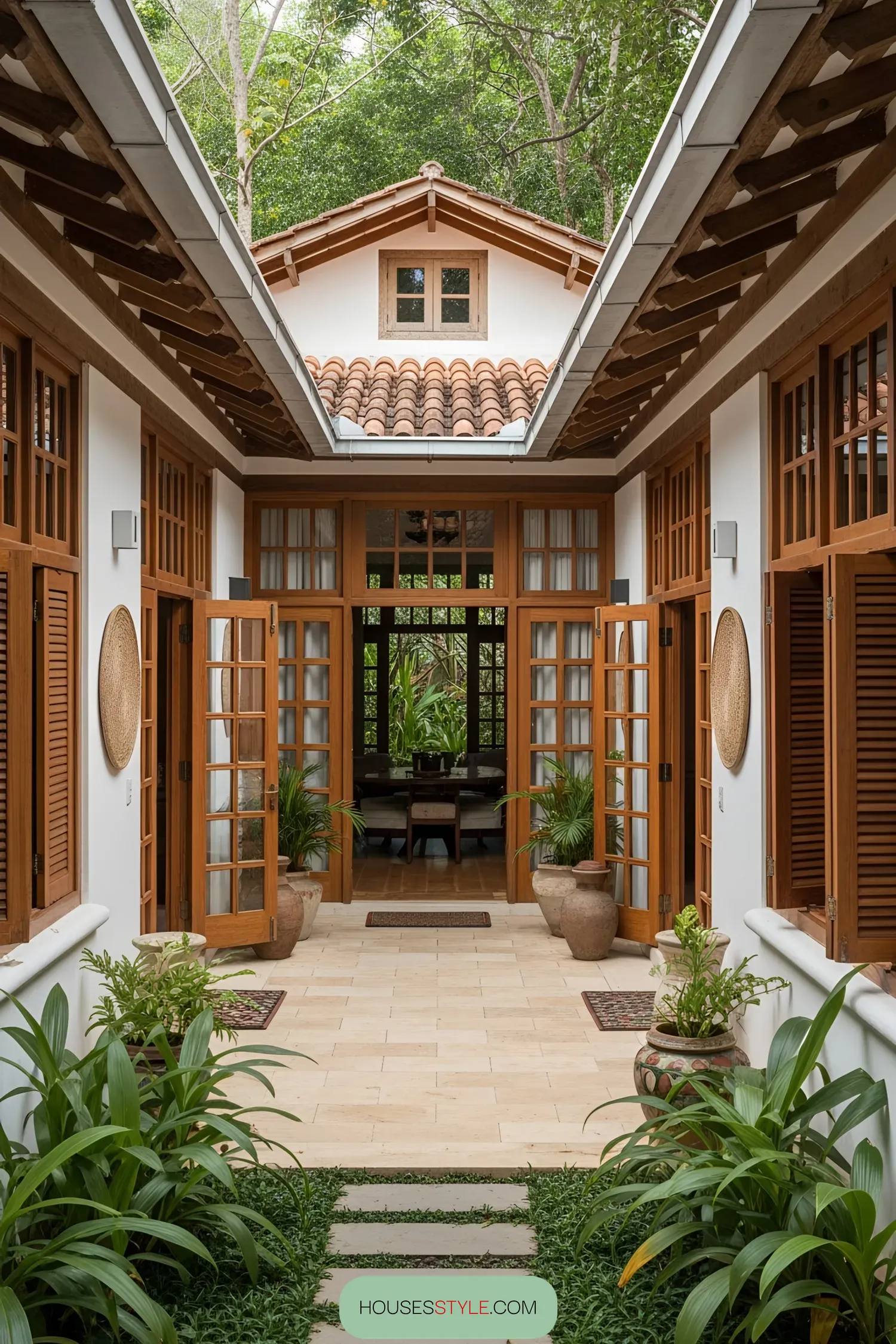 A Rustic Colonial Corner with Tropical Flair