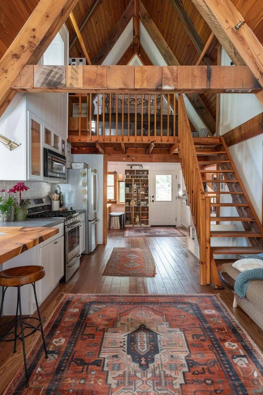 Rustic A-frame Built With Reclaimed Wood