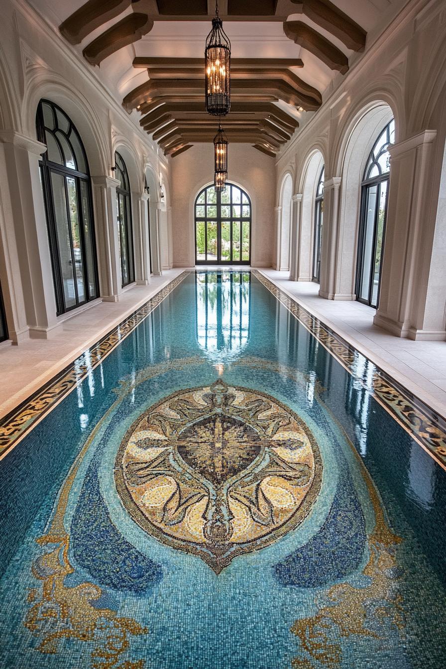Pool Floor With Custom Mosaic - photo 4