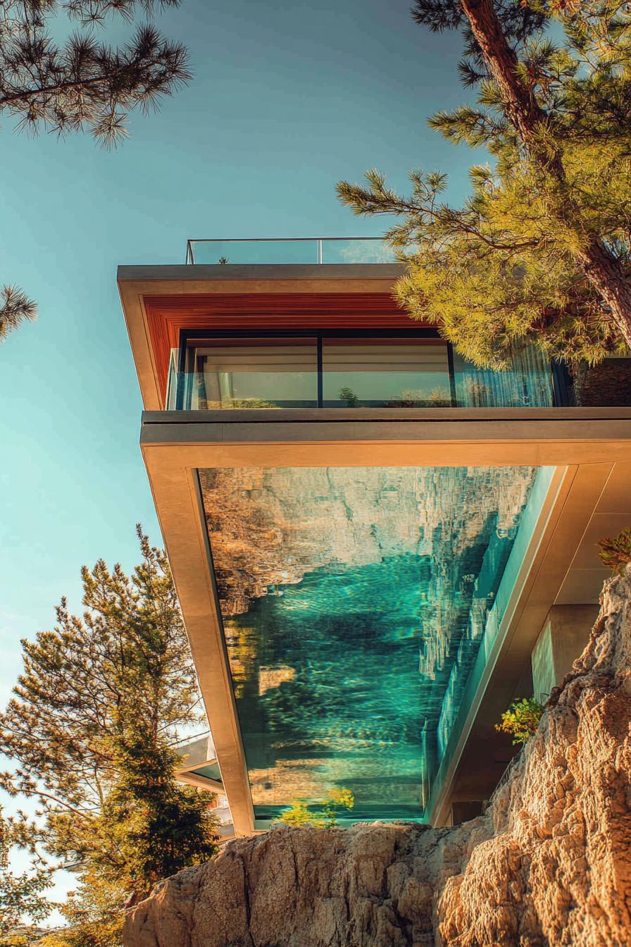 Rooftop Pool With a Glass Bottom