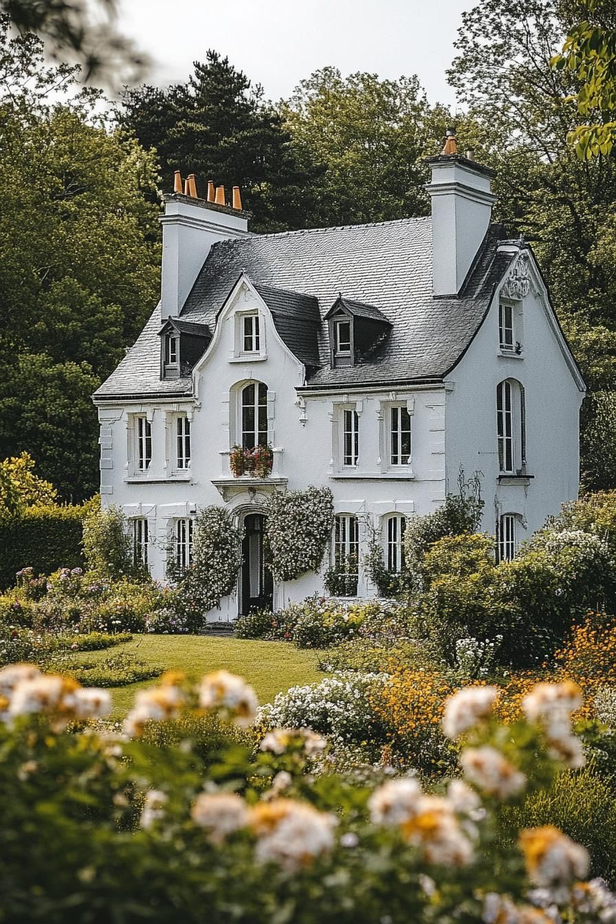 French Chateau Tucked Into Natural Surroundings