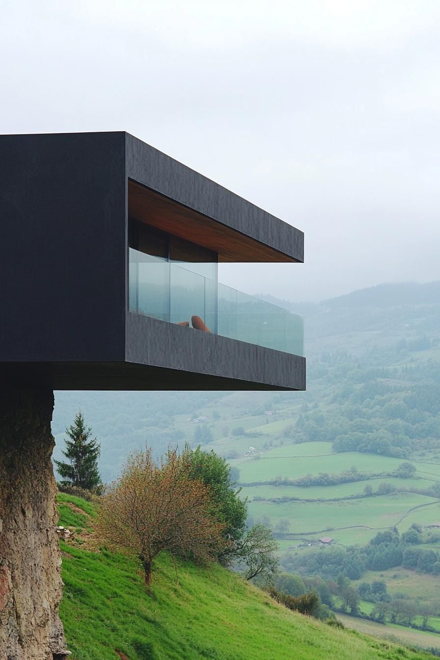 Cantilevered Home With Infinity Balcony