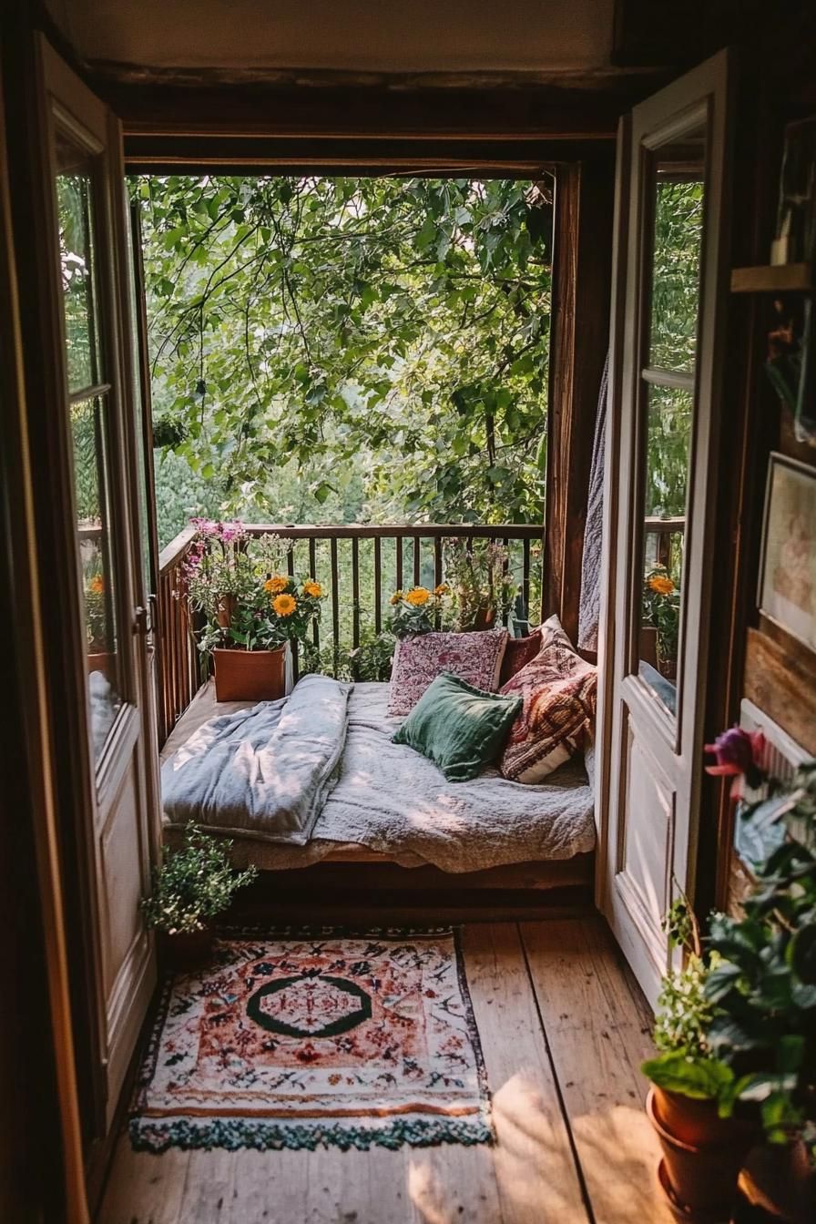 Sunny Balcony Retreat for Cottage Living