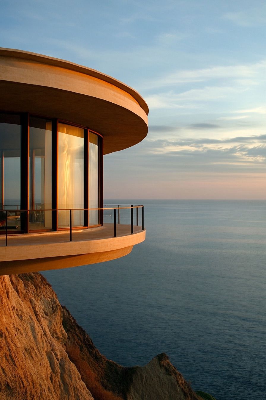 Round House With Adjustable Sun Shades