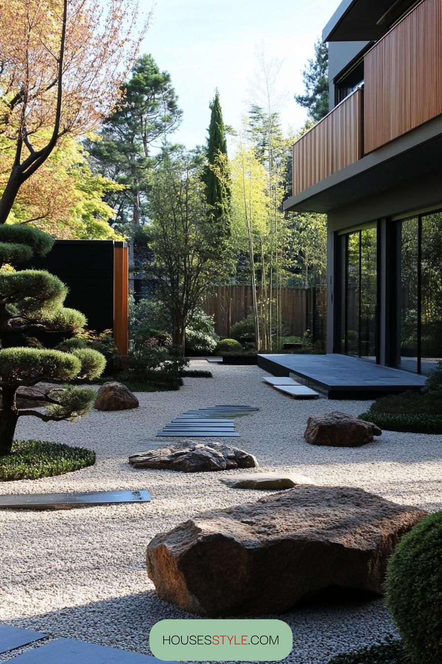 Zen Garden with Minimalist Style - photo 4