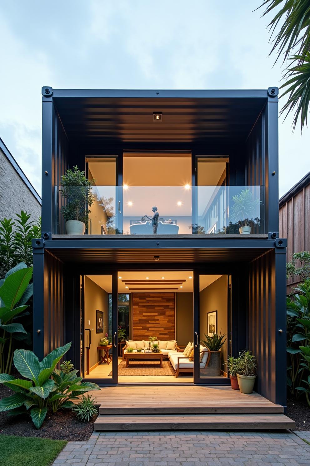 A Cozy Escape: Stacked Steel Sanctuary