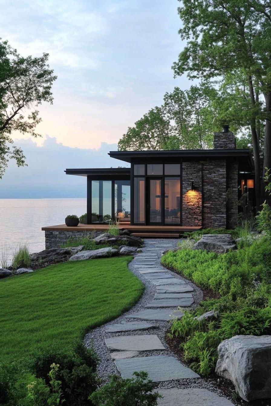 A Modern Sanctuary by the Lake
