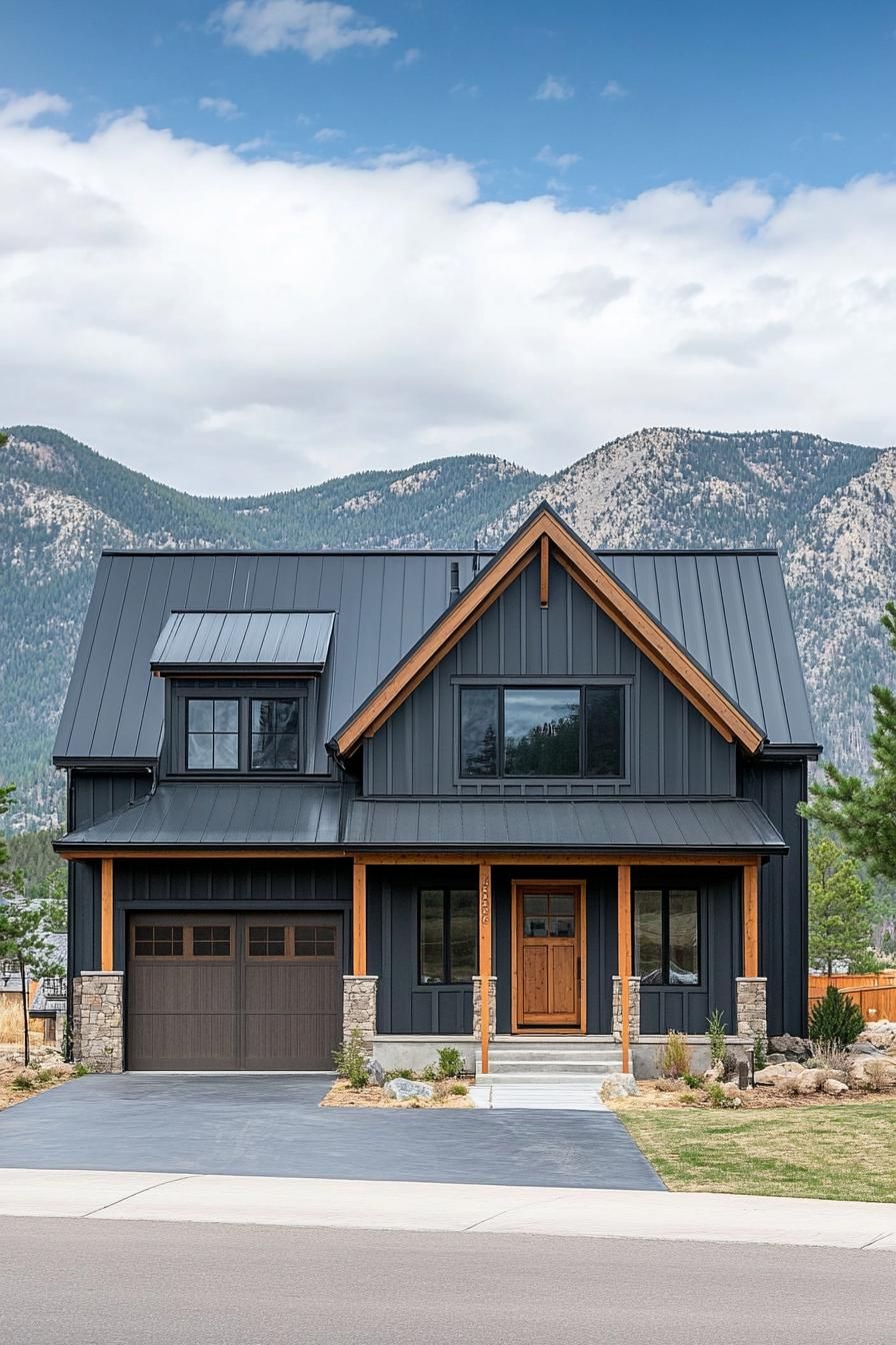 Slate Gray Walls With Black Metal Roof - photo 3