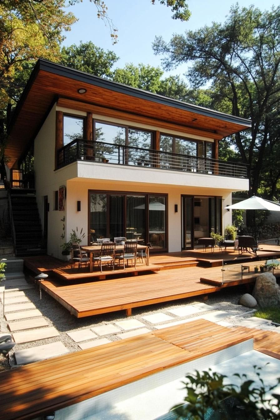 Stylish Elevated Wooden Decks - photo 2