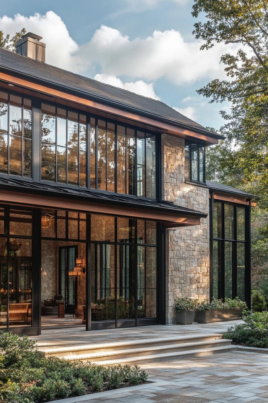 Sleek Glass Facades With Ornate Wrought Iron - photo 3